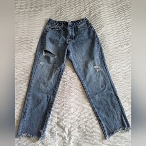 Vervet Los Angeles Size 28 Jeans - Distressed Straight Style #VT1151 Cut #51206